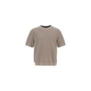 Herno T-shirt med rund hals Brown, Herr