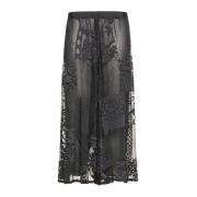 Forte Forte Spets Patchwork Culotte Byxor Black, Dam