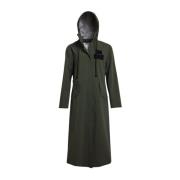 Stutterheim Matt Regnrock med V-Formad Front Green, Dam