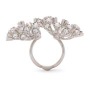 Lanvin Elegant Traviata Ring Smycken Gray, Dam