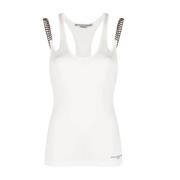 Stella McCartney Kedjetopp med Logodetalj White, Dam