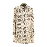 Gucci Logotyp Trenchcoat Beige, Dam