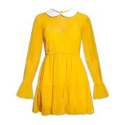 Gucci Silk Chiffon Klänning Yellow, Dam