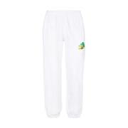 Off White Logo Bomull Sweatpants Elastisk Midja White, Herr