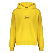 Herno Cotton Hoodie Laminar Couture Engineering Yellow, Herr