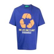 Dsquared2 T-Shirts Blue, Herr