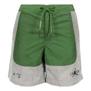 Off White Jordan Bermuda Shorts med Logo Green, Herr