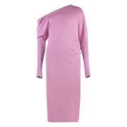 Tom Ford Cashmere Silk One Shoulder Dress Pink, Dam