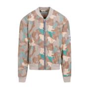 Acne Studios Multifärgad Camouflage Bomberjacka Multicolor, Herr