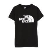 The North Face Svart Logo Print Crew Neck T-shirt Black, Dam