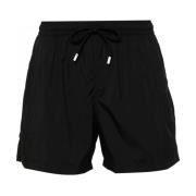 Fedeli Svarta badshorts elastisk midja Black, Herr