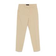 Peuterey Beige Byxor med Dold Stängning Beige, Dam