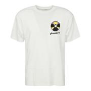 Pleasures Logo Print Bomull T-shirt White, Herr