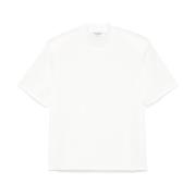 The Attico Vit Crew Neck Topp Korta ärmar White, Dam