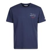 MC2 Saint Barth Logotyp Bomull T-shirt Kortärmad Blue, Herr