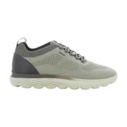 Geox Spherica Knit Sneakers Beige, Herr