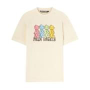 Palm Angels Vita T-shirts och Polos White, Herr