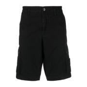 Stone Island Svarta Shorts för Män Black, Herr