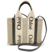 Chloé Pre-owned Pre-owned Canvas handvskor Beige, Dam