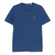 Polo Ralph Lauren Broderad Slim Fit Bomullst-shirt Blue, Herr