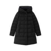 Woolrich Svart Dunjacka Vattenavvisande Black, Dam