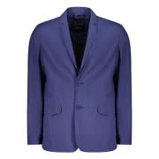 Herno Teknisk tygblazer med slagkrage Blue, Herr