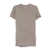 Rick Owens Grå bomulls-T-shirt med draperingseffekt Gray, Herr