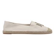 Ralph Lauren Cameryn Logo-ES-FLT Espadriller White, Dam