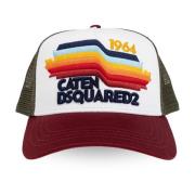 Dsquared2 Baseball Cap White, Herr