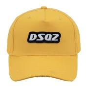 Dsquared2 Signatur Baseballkeps med Spänne Stängning Yellow, Unisex