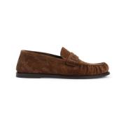 Saint Laurent Klassisk Loafer Sko Brown, Dam