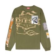 Diesel Stiliga Skjortor Kollektion Green, Herr