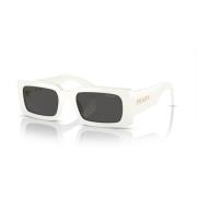 Prada White/Dark Grey Sunglasses A07S White, Dam