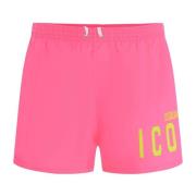 Dsquared2 Midi Badshorts för Män Pink, Herr