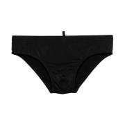 Dsquared2 Slim Fit Nylon Badkläder Black, Herr