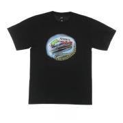 HUF Svart Party Line Tee med Print Black, Herr