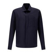 Herno Tech Woven Shacket Blue, Herr