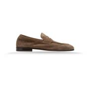 Brunello Cucinelli Mocka Slip-On Herr Loafer Sko Brown, Herr