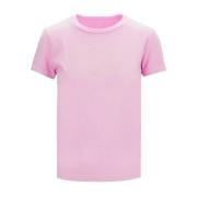 Diesel Dam Logo Print Bomull T-shirt Pink, Dam