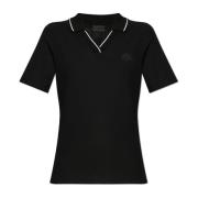 Moncler Bomullspolo Black, Dam