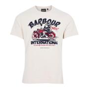 Barbour Legendary A7 Vintage Logo T-Shirt Beige, Herr