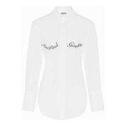 Jean Paul Gaultier Vit Bomull Poplin Skjorta White, Dam