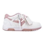 Off White Casual Sneakers med Pil Detalj Pink, Dam