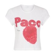 Paco Rabanne Vit T-shirt och Polo Set White, Dam