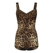 Dolce & Gabbana Brun Silkeblandning Topwear Brown, Dam