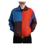 Dolce & Gabbana Multifärgad Techno Windbreaker Jacka Multicolor, Herr