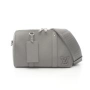 Louis Vuitton Vintage Pre-owned Laeder axelremsvskor Gray, Dam