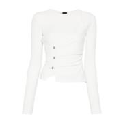 PINKO Vit T-shirt för kvinnor White, Dam