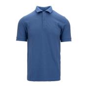 Sun68 Herr Button Polo Skjorta Blue, Herr