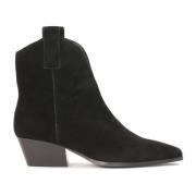 Kazar Mocka slip-on cowboy stövlar Black, Dam